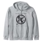 The Hunger Games Mockingjay Pin Zip Hoodie
