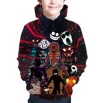 UKQMK Game Hoodies Sweatshirts Clothes Pullover Sweaters 3D Printed Halloween Cosplay Hooded Sweatsuit for Party Gift -3-L