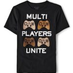 The Children’s Place Boys’ Short Sleeve Video Game Graphic T-Shirt, Multi Players, XX-Large