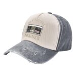 YVNUM Classically Trained Retro Video Games Cotton Men’s Baseball Hat Vintage Washed Denim Dad Hat Adjustable,Gray