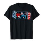 4Th Of July Video Game American Gamer Kids Boys Men USA T-Shirt