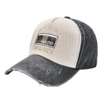 YvoneDBrownn Classically Trained Retro Video Games Funny Dad Hats Washed Denim Baseball Cap for Men & Women,Black and White