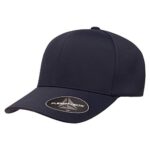 Flexfit Men’s Delta Seamless Cap, Dark Navy, Small-Medium