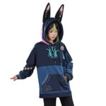 BIUTEY Game Genshincosplay Zip Hoodie Jacket Coat Tighnari Hoodie Men Anime 3D Printed Zipper Hoodies Coat (XXXL, Cyno Hoodie)