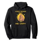 Capybara Animal Joystick Video Games Capy Pet Rodent Kids Pullover Hoodie