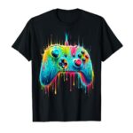 Colorful Passion for Gaming Gamer Graphic Design T-Shirt