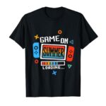 Game Summer Loading on Video Game Last Day Of School Kids T-Shirt