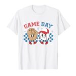 Groovy Baseball Game Day Baseball Life For Mom Women Men Kid T-Shirt