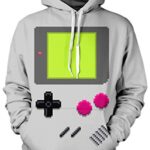 Pandolah Men’s Fashion Athletic Sweatshirts Animal 3D Printed Hoodies(L/XL,Games 027)