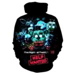 ICASSE Horror Game Hoodie 3D Print Hoodies Unisex Game Pattern Pullover Sweatshirts 1-XL