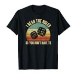 Game Night Adults Funny Board Games I Read The Rules T-Shirt