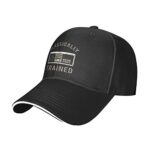 Original Low Profile Baseball Capally Trained Retro Video Games Hat Men Women Dad Hat Adjustable Black