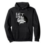 Cute Eat sleep Gorilla Monke Tag VR Game for Kids, Adults Pullover Hoodie