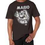Nintendo Men’s So Mario T-Shirt, X-Large, Black