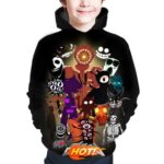 UKQMK Game Hoodies Sweatshirts Clothes Pullover Sweaters 3D Printed Halloween Cosplay Hooded Sweatsuit for Party Gift -1-XL