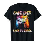 Back to School Game Over Students and Teachers Controller T-Shirt