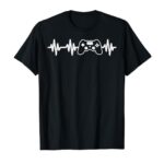 Gaming Heartbeat Game Controller Gamer Boys Kids Men Teen T-Shirt
