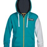 JINX Overwatch Ultimate Symmetra Men’s Gamer Zip-Up Hoodie, Teal, X-Large