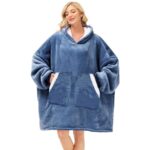 Kipswiza Wearable Blanket Hoodie, Sherpa Hooded Blanket for Adult as Gifts for Women Mom Girls Teens Men, Cozy Sweatshirt Blanket with Giant Pockets