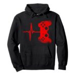 Gamer Heartbeat Video Games Gaming Boys Girls Teens Men Pullover Hoodie