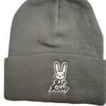 Anime Video Game Bunny Hip Hop Bad Fashion Trend Classic Winter Warm Knit Hat Beanie Cap Children Adults Adolescents Cap Gray