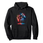 Gamer Video Game Control Pad Paint Dripping Gaming Pullover Hoodie