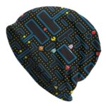 Retro Video Game Pattern Slouchy Beanie Hat for Men/Women Hip-Hop Soft Lightweight Running Headwear Cap Baggy Skull Sleep Scarf Thin Knit Hat