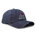 Custom Soft Washed Baseball Cap I (Love) Pinball Machines Red Heart Hobbies Lovers Video Games Cotton Dad Hats for Men & Women Navy Design Only