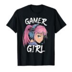 Gamer Girl Shirt For Girls Teens Women Video Gaming Graphic T-Shirt