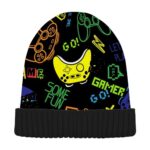 Joysticks Video Game Winter Slouchy Beanie Hats for Men Women Lined Knit Warm Thick Binie Hat with Soft Velvet Stocking Cuffed Cap for Ski Outdoor…