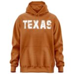 Printbox Originals Texas Hoodie for Men, Longhorn Unisex Style Mens Womens Hooded Sweatshirt, Gameday Apparel
