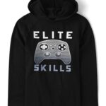 The Children’s Place Boys’ Hoodie Sweatshirt, Video Game Skills, Medium