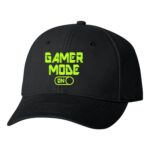 One Size Black Baseball Gamer Mode On Funny Gift for Video Game Lovers Embroidered Dad Hat Structured Cap