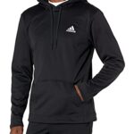 adidas Men’s Game and Go Hoodie, Black/Black, Small
