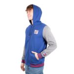 Ultra Game Men’s Standard Full Zip Soft Fleece Hoodie Letterman Varsity Jacket