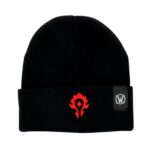 ABYSTYLE World of Warcraft Horde Logo Beanie Black and Red One Size Winter Hat Headgear Fashion Headwear Video Game Gift