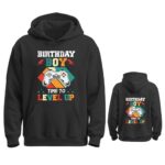 Okiretin Level Up Birthday Boy Video Game Novelty Pullover Hoodies With Pocket Casual Long Sleeve Hooded Sweatshirts for Kids