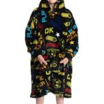 Mad Dog Kids Blanket Hoodie – Wearable Blankets with Cozy Sleeves, Soft Fleece & Sherpa Designs, for Boys & Girls, Ages 4-13, Gaming Console, 4-7…