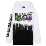 Minecraft Hoodie for Boys and Teenagers – Creeper Boys’ Hoodies 5-14 Years – Gaming Gifts for Boys (11-12 Years, White/Black)