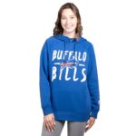 Ultra Game Women’s Standard Super Soft Tie Neck Pullover Hoodie Sweatshirt, Team Color Updated