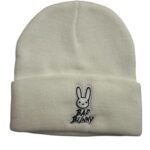 Anime Video Game Bunny Hip Hop Bad Fashion Trend Classic Winter Warm Knit Hat Beanie Cap Children Adults Adolescents Cap White