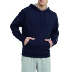 Champion Men’s Hoodie, Powerblend, Fleece Striped Sweatshirt for Men Small
