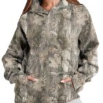 Eutten Womens Camo Hoodies Maple Leaf Print Oversized Sweatshirt Pullover Sweatshirts Long Sleeve with Pocket Fall Outfits