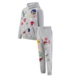 Ultra Game Boys’ NBA Official Multi-Team Super Soft Hoodie Sweatshirt & Joggers Sweatpants Set, Heather Gray