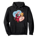 Squid Game Valentine’s Day I Want A Shot At Your Heart Logo Pullover Hoodie