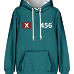 Korean Movie Training Costume Mens Long Sleeve Hoodie XO 456 Pullover Hoodie (US, Alpha, Medium, Regular, Regular, 456)