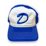 The Goozler Clementine D Baseball Cap Dead Zombies Apocalypse TV Video Game Gamer Pop Culture Novelty Embroidered Trucker Hat Blue