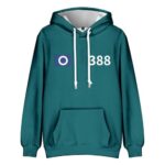 Korean Movie Training Costumes Unisex Long Sleeve Hooded Sweatshirts Active Jackets Casual Loose Hoodies XO Suits (US, Alpha, Small, Regular, Regular, 08-388)