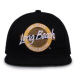 The Game One Size Fits Most Retro Circle Design Hat, Black