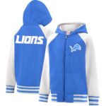 Ultra Game Boys’ Standard NFL Official Super Soft Full Zip Varsity Hoodie Sweatshirt, Team Color 2024, 8
